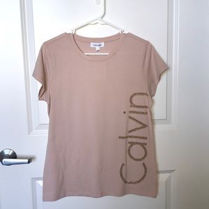 Calvin Klein soft pink tee